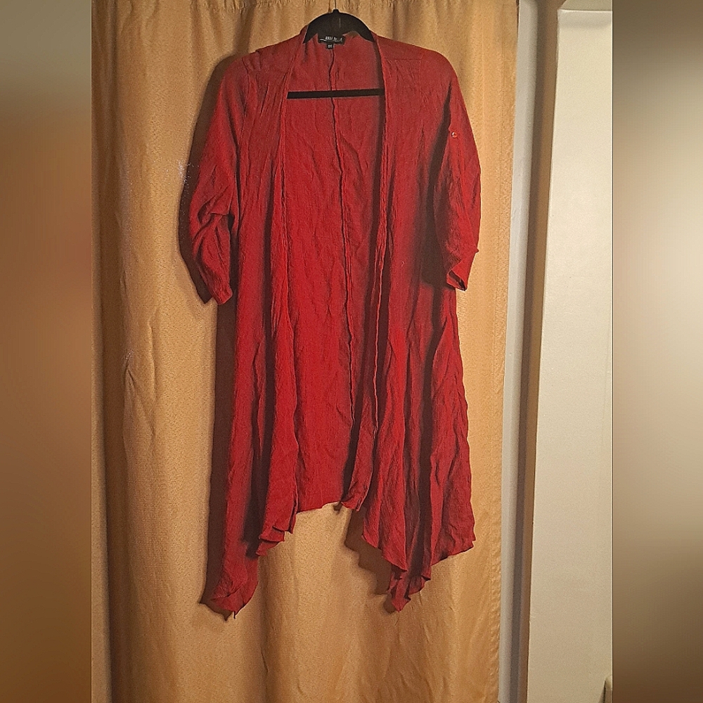 Annabella Rich Cranberry Red Lightweight Jacket